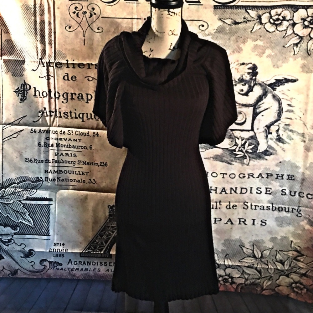 Calvin Klein Cowl Neck Sweater Dress (Small)